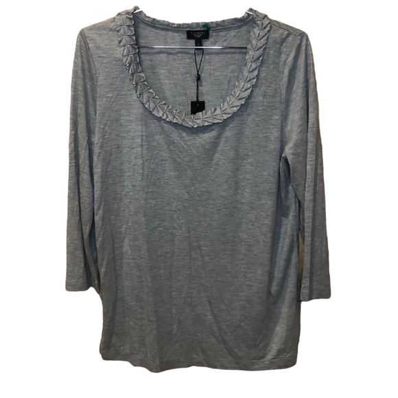 Talbots Folded Neckline Top - Picture 1 of 7